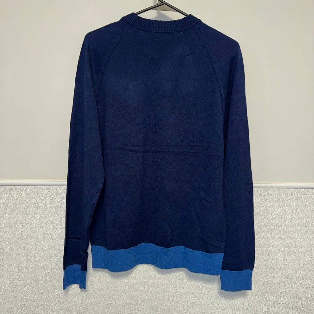 Mr. Turk Men’s NEW NWT Benton Pullover Size Small Navy Blue MSRP $328 Wool